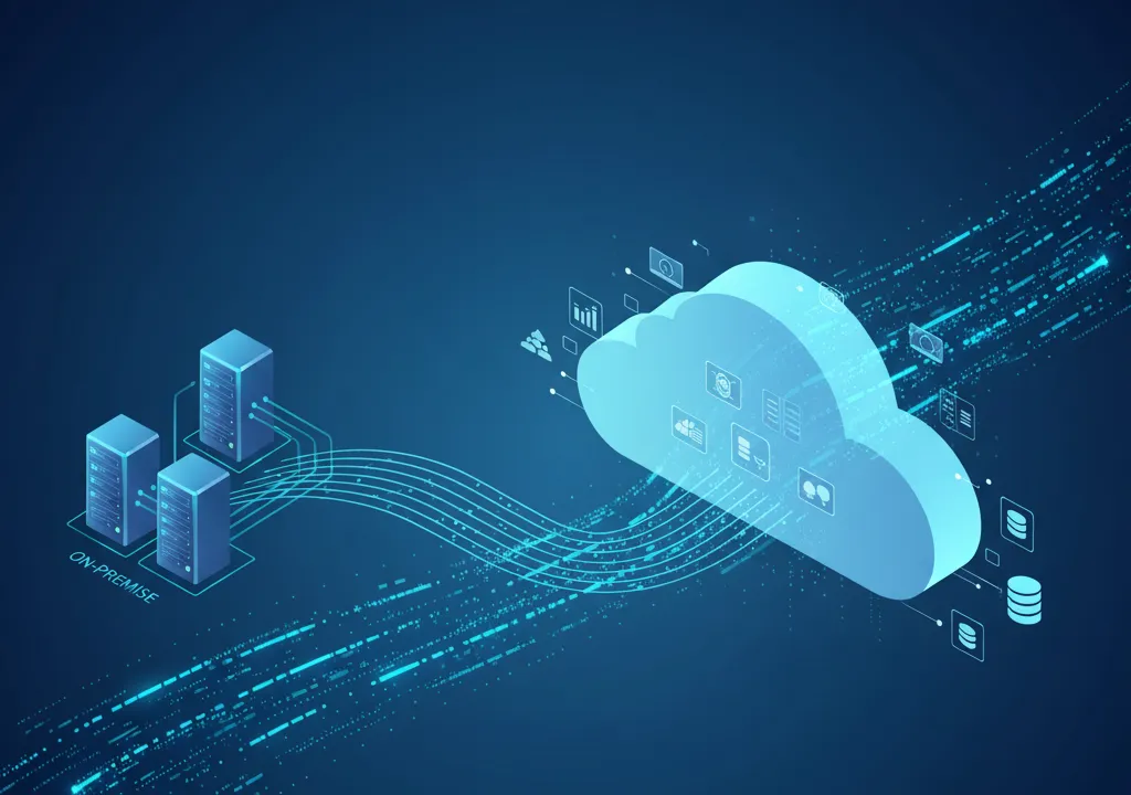 Transform Phase - Migration & Modernisation visualization showing workload migration and cloud transformation